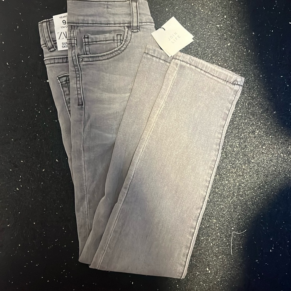 BNWT Zara Girls Super Skinny Fit Size 9 Years Jeans